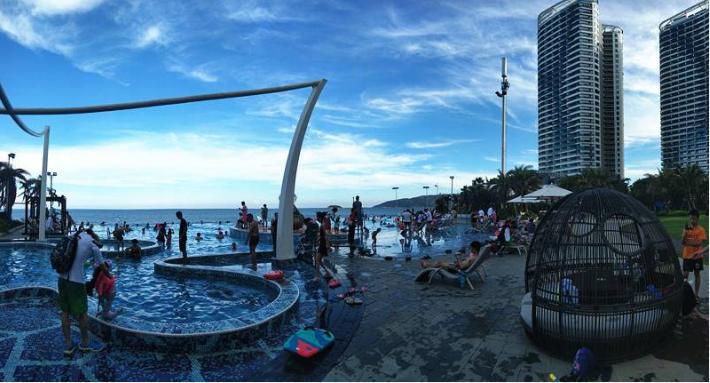 惠州离海超近的5星酒店!正海景+2人自助早晚+私家沙滩+无边泳池