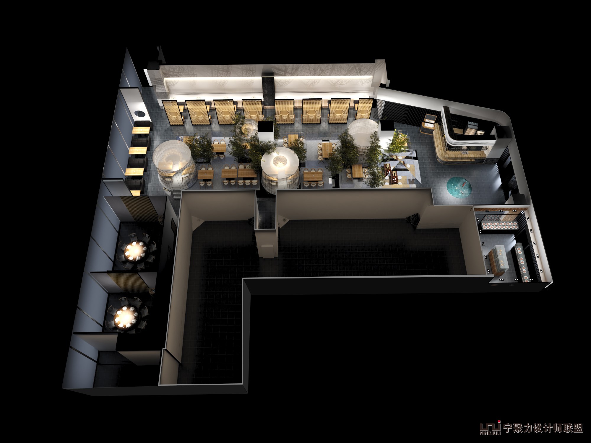 火锅店烧烤店设计分享,自助烤肉火锅店设计