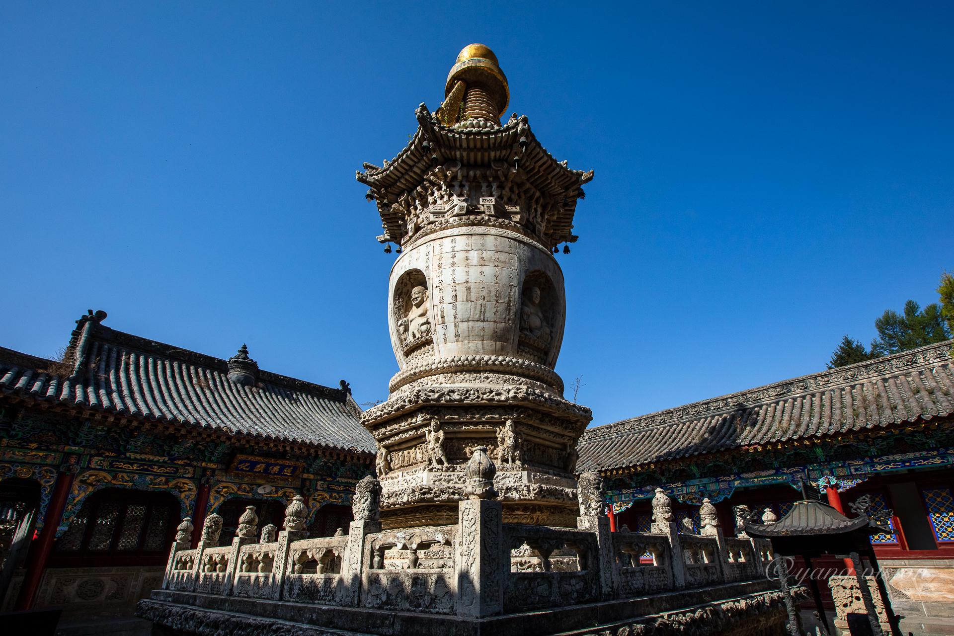 五台山杨家将家庙寺院堪称国宝,航拍五台山国宝尊胜寺