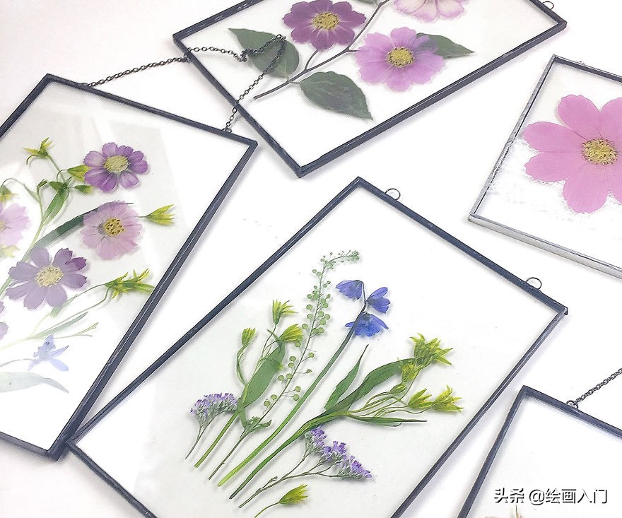 墙壁仿真花装饰创意,玻璃鲜花