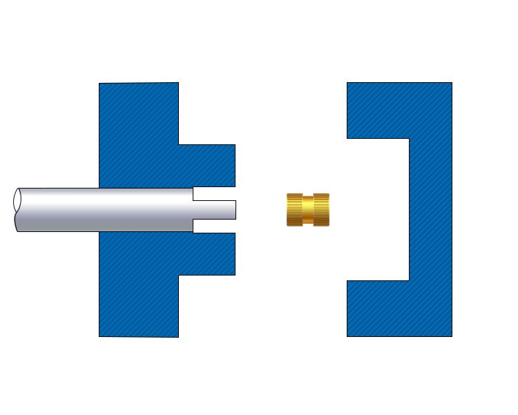 塑料零件镶螺母的方式,塑料件嵌铜螺母怎么拿出来