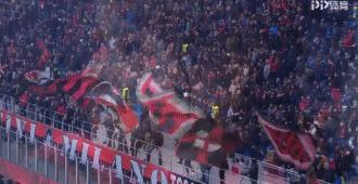 无人防守踢门柱,伊布二次回米兰表现