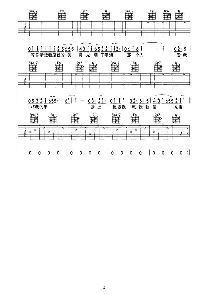 适合初学者的吉他最简单谱子,有哪些适合新手学的吉他曲