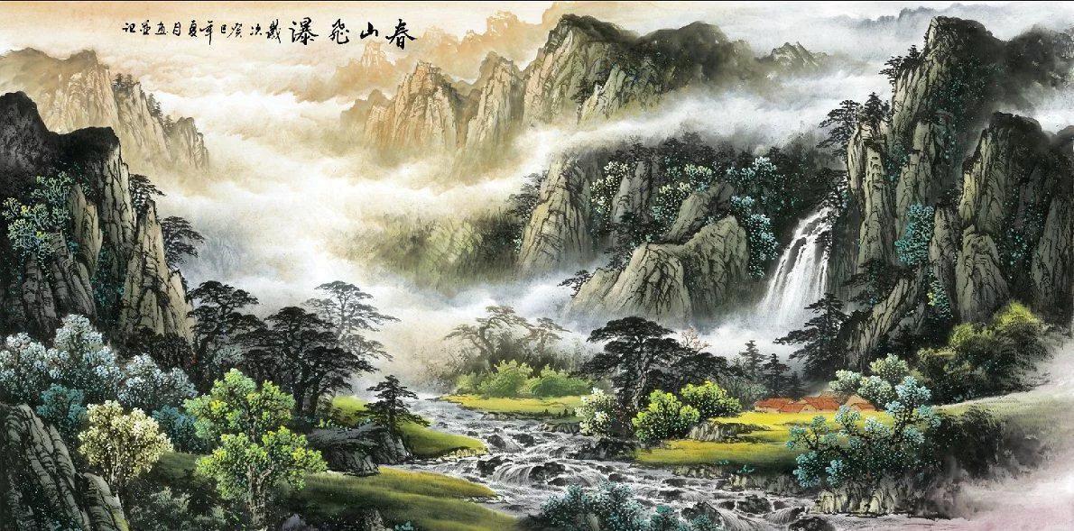 曾刚国画山水技法4,曾刚雪景国画山水画图片