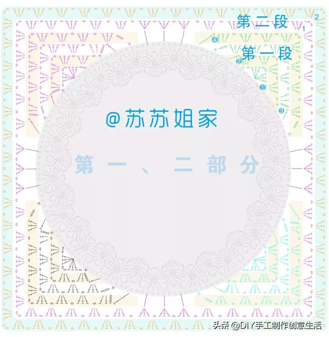 钩针猫咪拼花毯教程,苏苏姐家拼花毯钩针视频全集