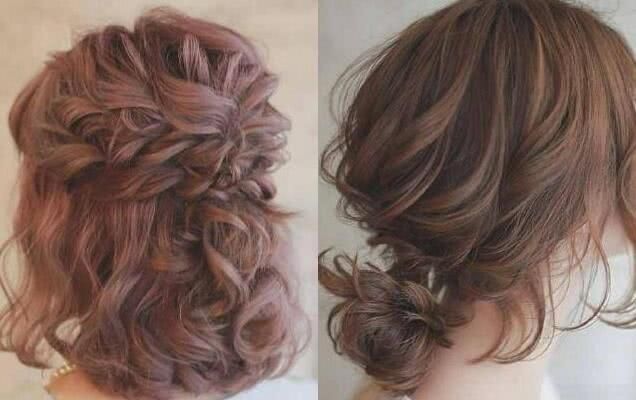 齐肩短发卷发怎么扎又简单又好看,齐肩短发半扎发发型