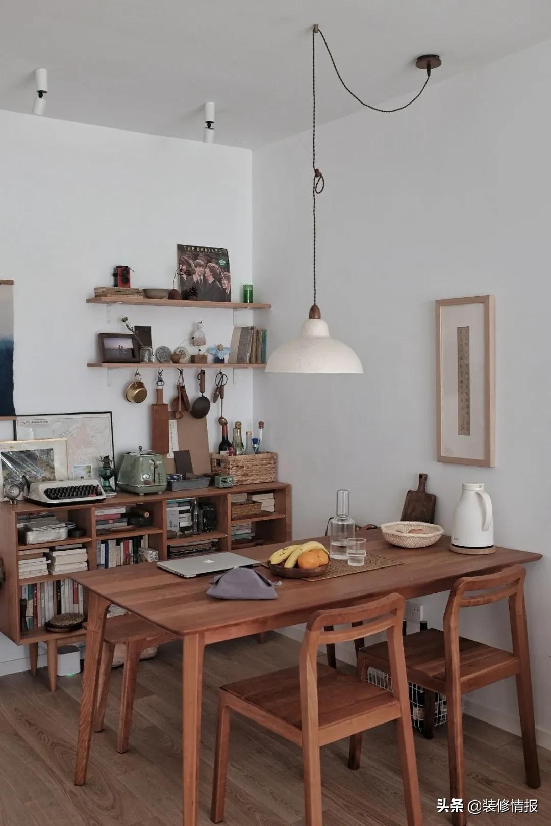 餐厅摆实木餐桌椅，用餐氛围精致情趣，生活过得有仪式！