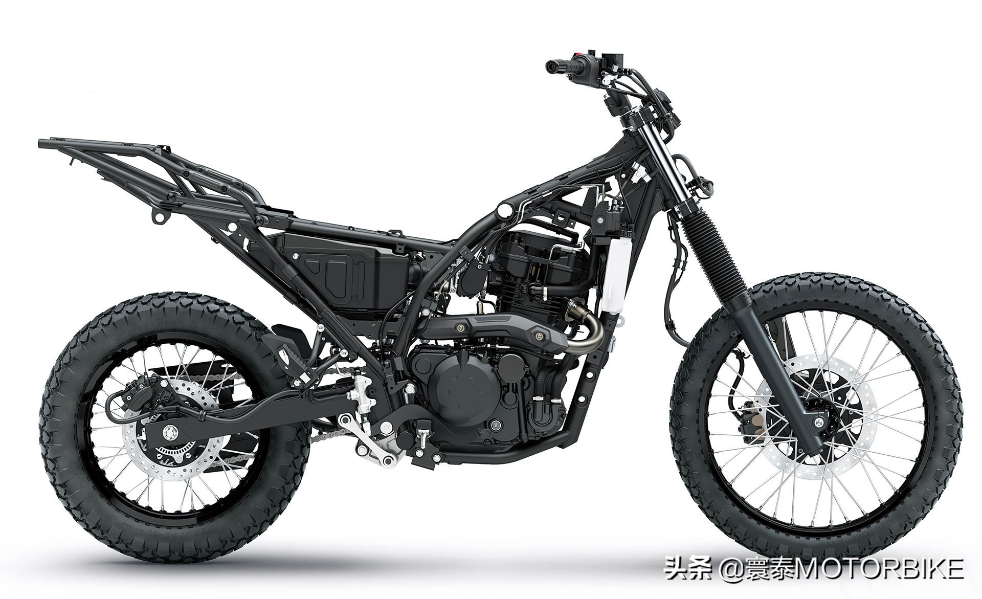川崎KLR650“重装”回归！成为大单缸拉力车阵中一枝独秀