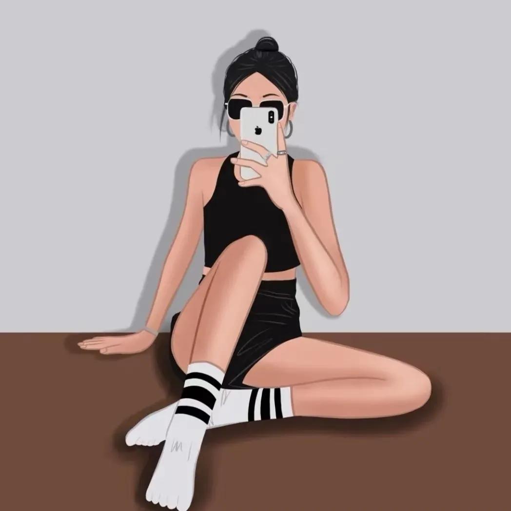 闺蜜头像萌娃卡通可爱小清新,可爱女孩头像萌娃闺蜜森系