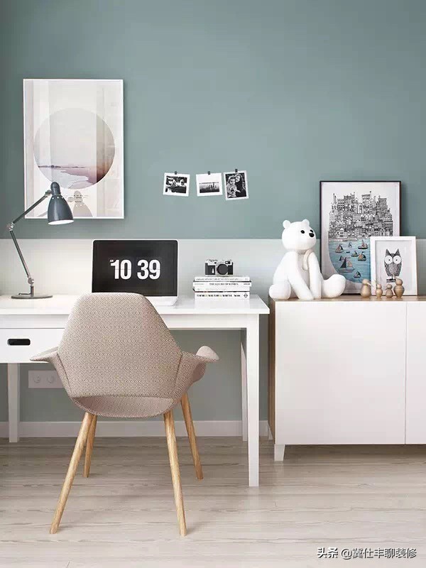 北欧卧室木纹砖铺贴效果图,北欧木地板砖房间效果图