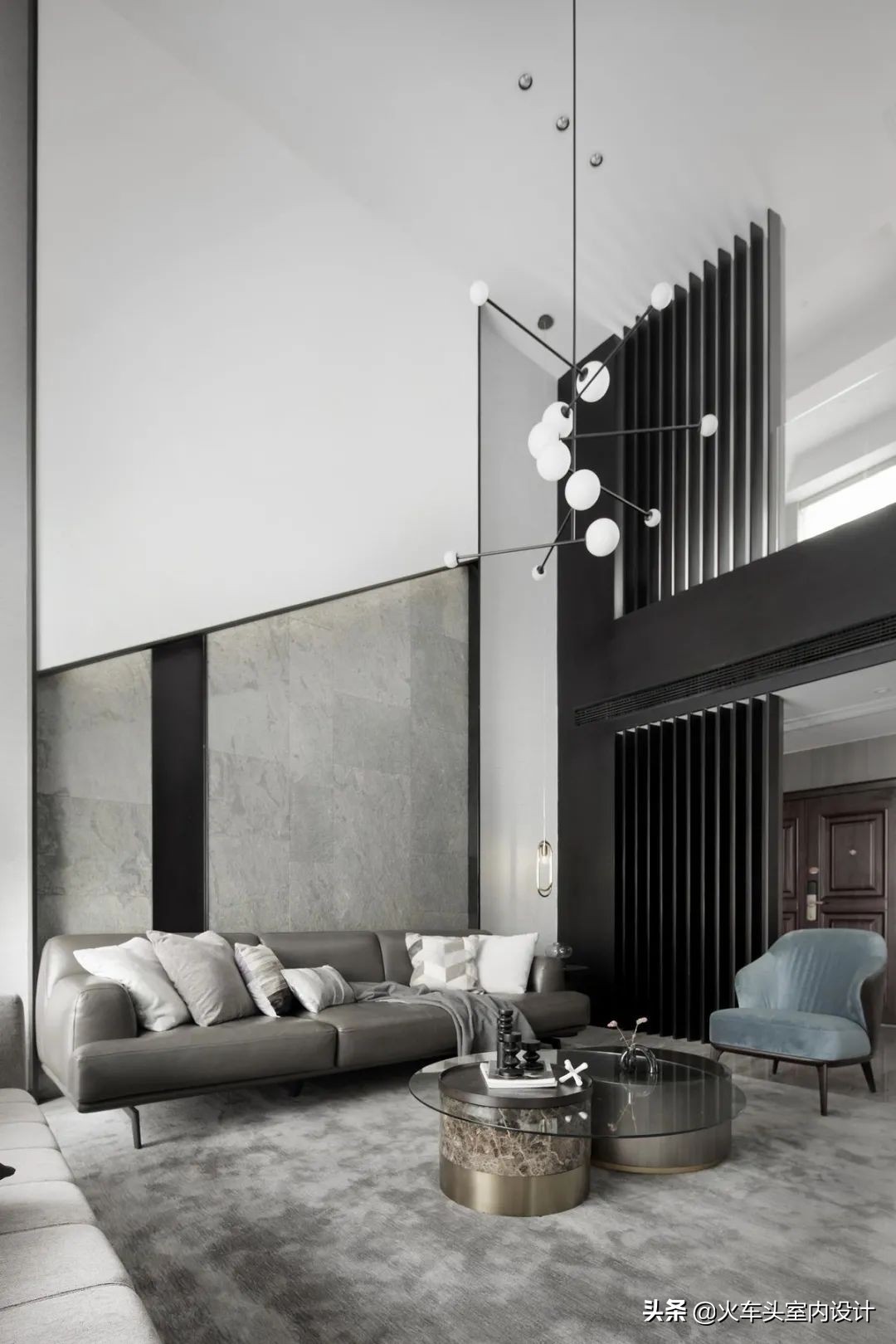 80款挑空客厅设计,大宅就该有这气势