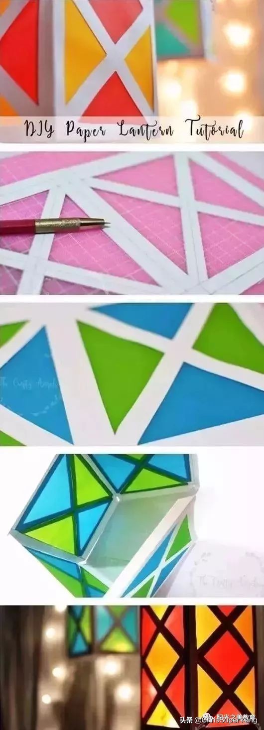 幼儿园小班元旦亲子手工立体灯笼,元旦亲子手工灯笼100种
