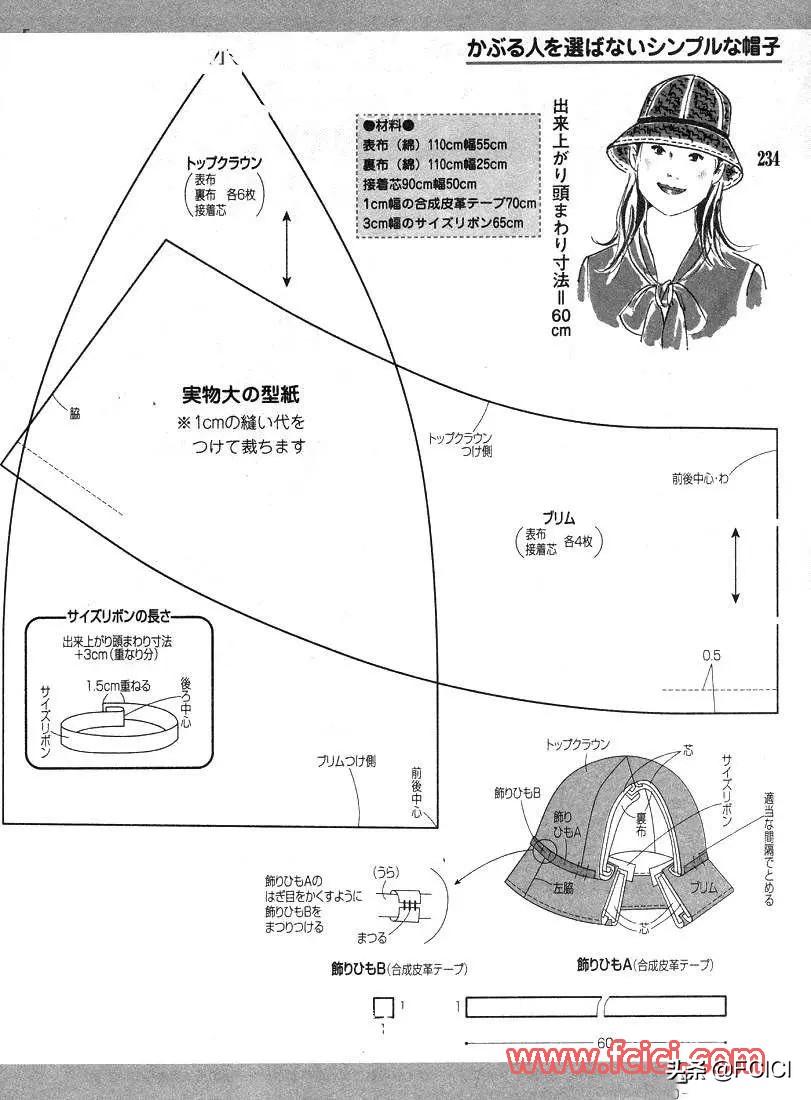 羽绒帽子的裁剪结构制图,千里帆帽子制图裁剪