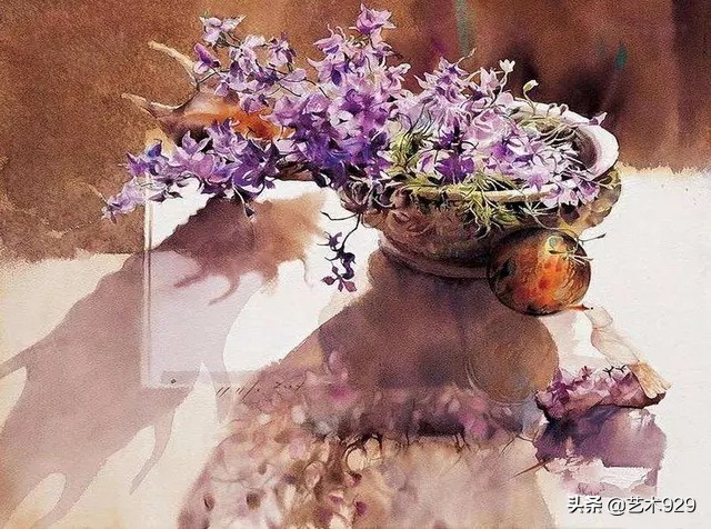 韩国水彩画家misulbu作品欣赏,韩国水彩画风景作品