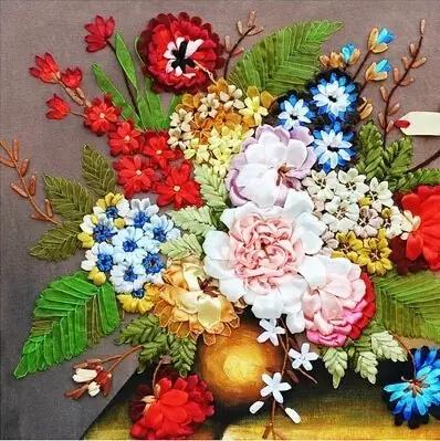 一根针绣花边方法,一根针绣出一个星空