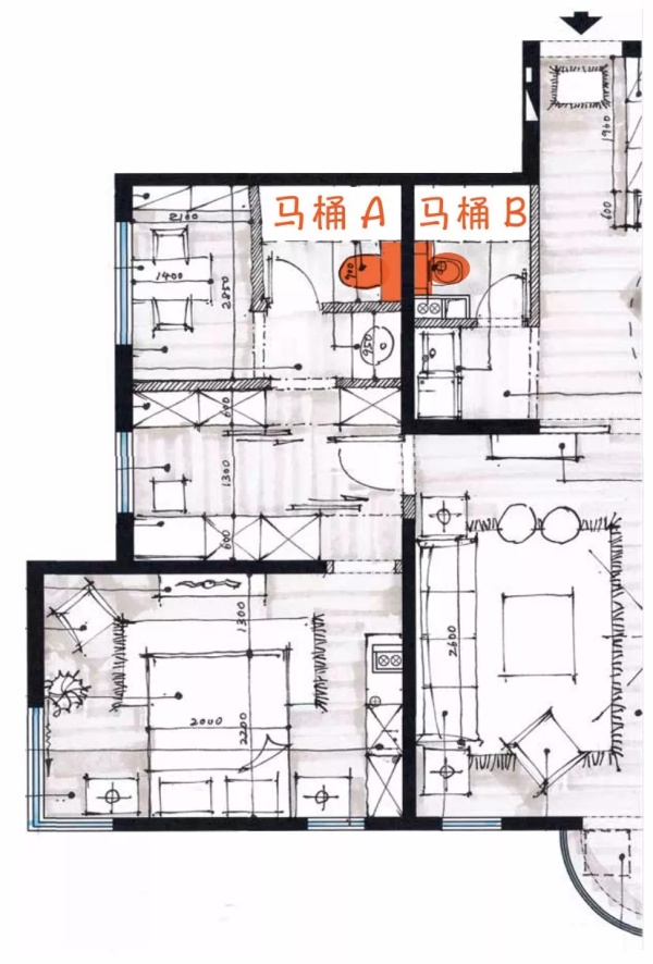 十米卫生间设计,厕所层高2米怎么设计