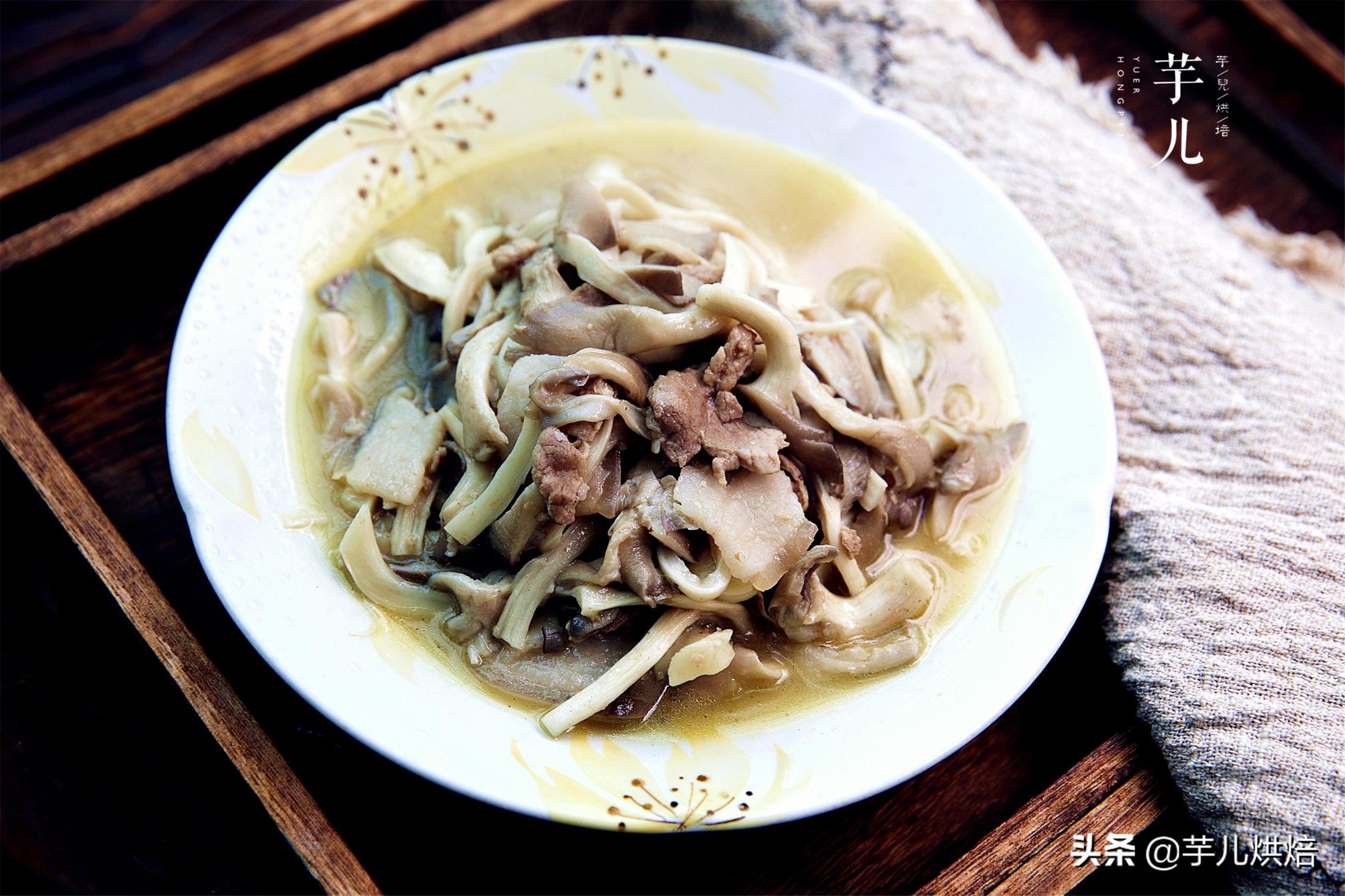 平菇肉片家常做法,平菇肉片做法教程