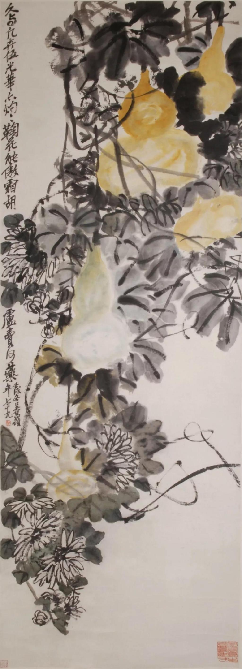 画家卢光的菊花,画菊花最有名的画家