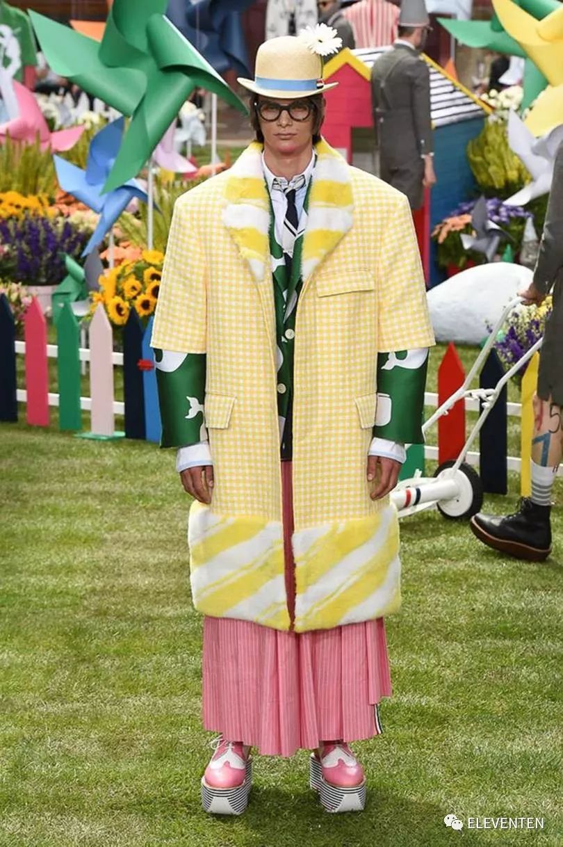 thombrowne2018男装,ThomBrowne2018春夏男装闭场造型