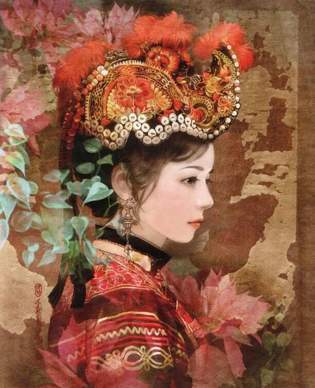 五十六个民族五十六枝花画,五十六个民族人物画高难度