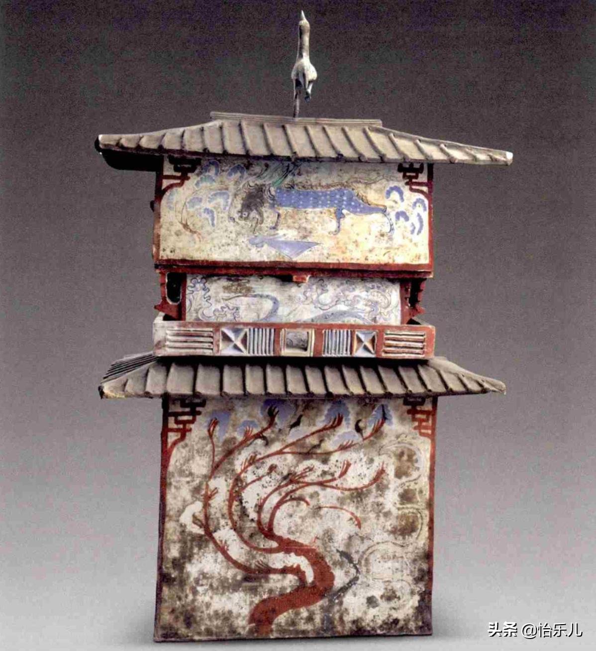 汉代风格房子,汉代二层别墅的建筑外观