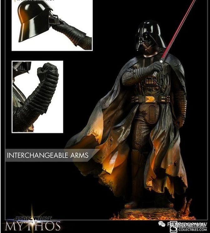 模玩图鉴星球大战达斯维达,星球大战达斯维达摘下头盔