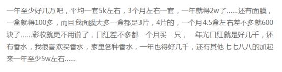 “化妆品因子”——女性一生会在化妆品上花掉几套房?