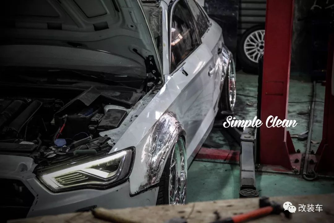 奥迪a3改碳纤维车身,奥迪a3时尚运动版改装s3外观