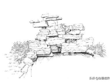 简单有意境的石头手绘,简单石头画入门教程免费视频