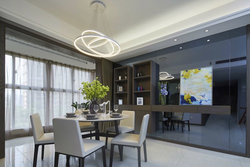 140平米现代简约家装效果图,102平米两室一厅装修现代轻奢