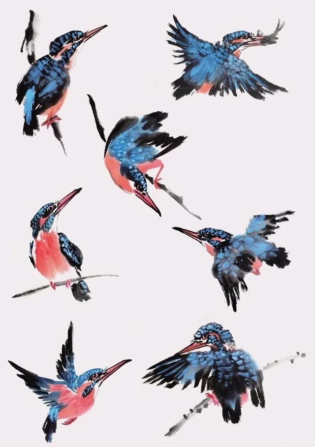 国画怎么把鸟画的活灵活现,如何画鸟要好看