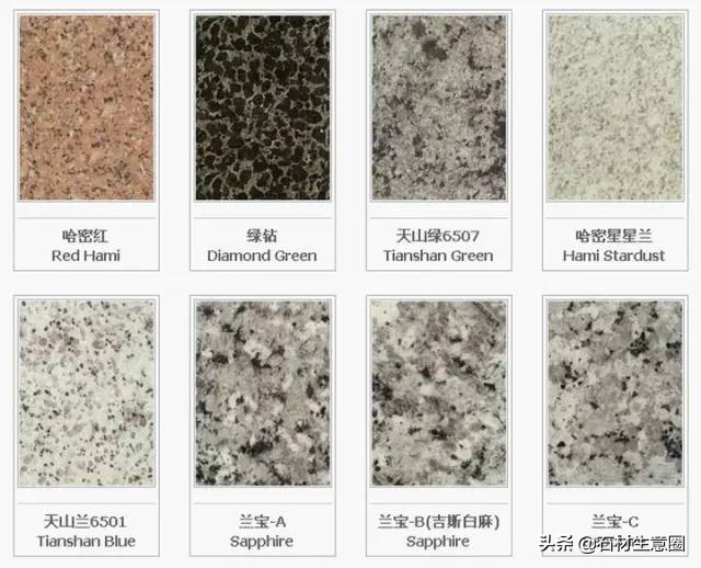 世界石材标准图谱电子书,常用石材品种名称大全图谱