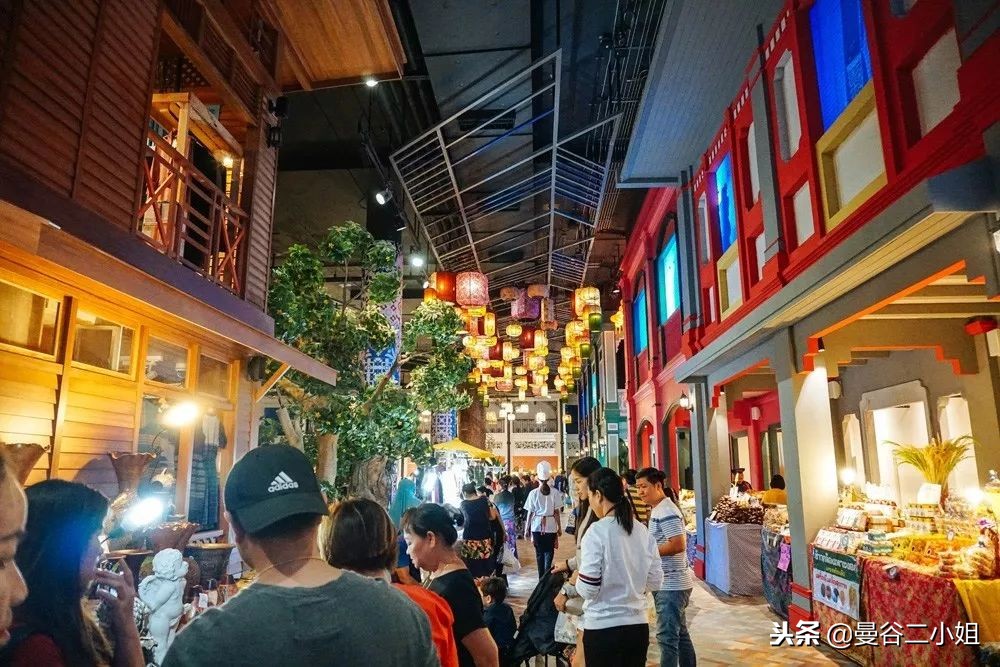 泰国曼谷水上商场,泰国室内水上集市