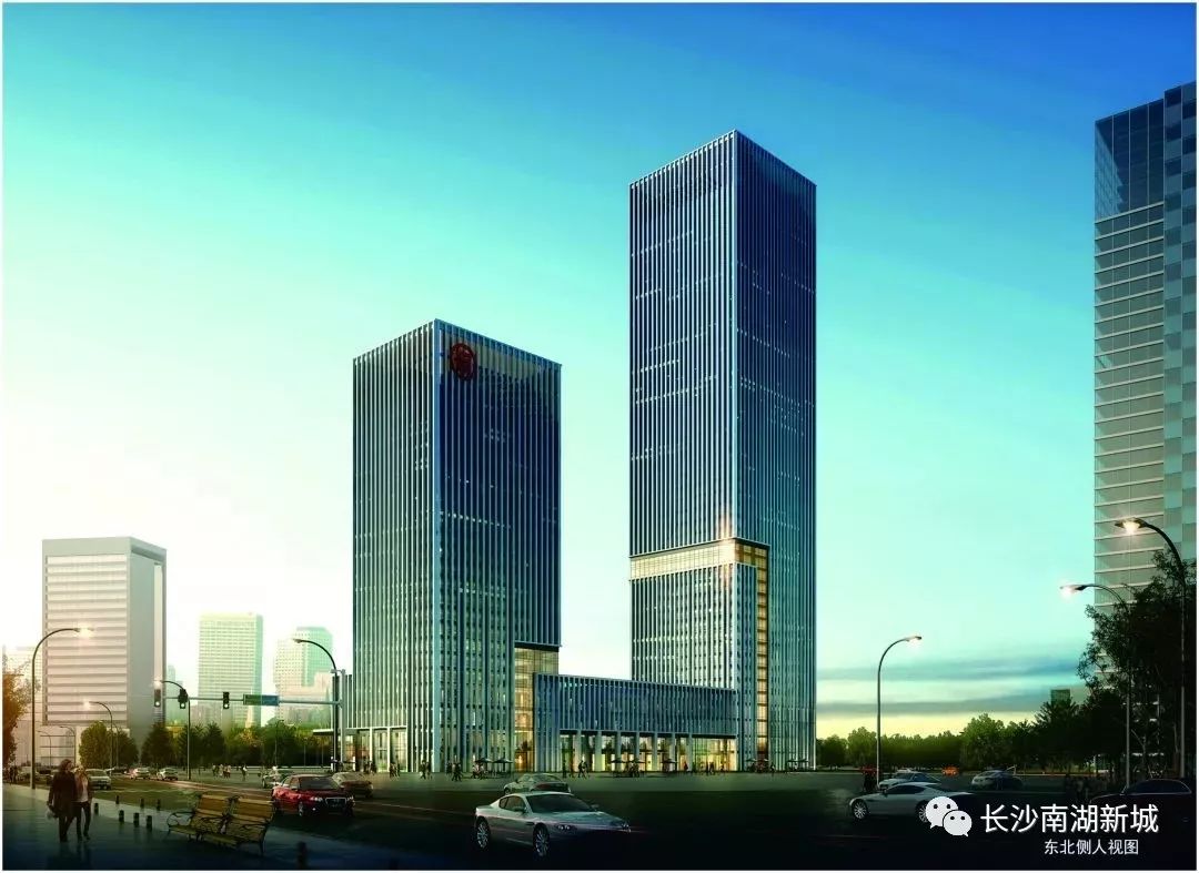 长沙南湖金融外滩最新规划,金融中心二期320亩地块实景