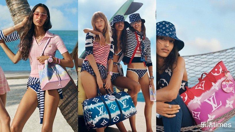 lv夏季扎染限定包,lv夏季新款蓝色扎染