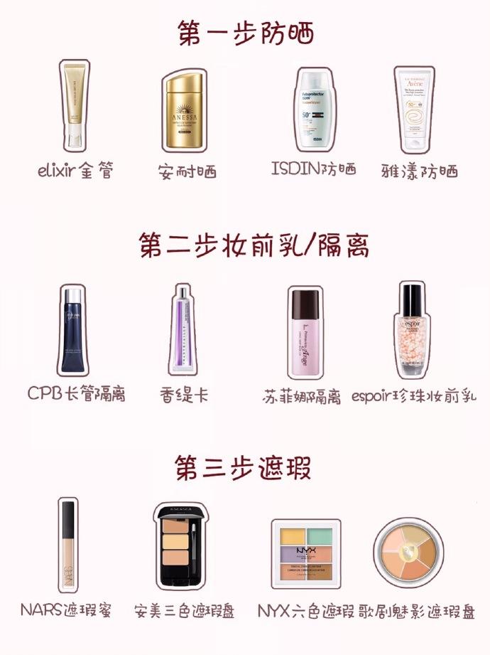 零基础学化妆自学步骤,零基础化妆步骤日常妆