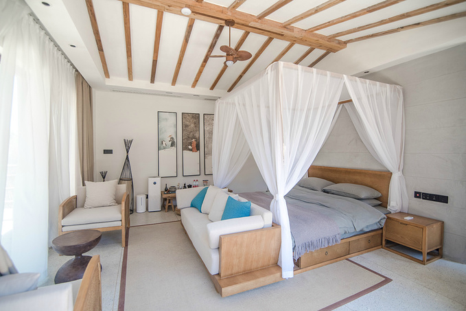 初夏品风凉饭，南北湖商玉客栈，推窗有山水