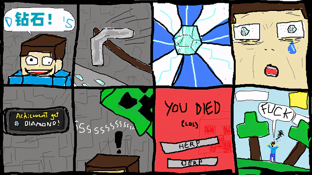 minecraft英文漫画,让minecraft玩家哭笑不得的名场面
