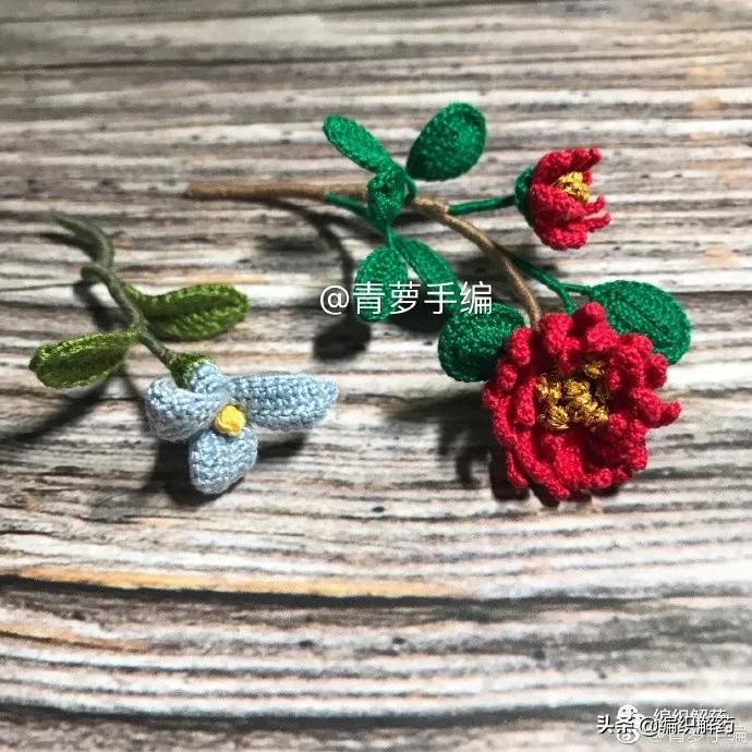 毛线编织刺绣发夹饰品教程,精美编织手工艺品