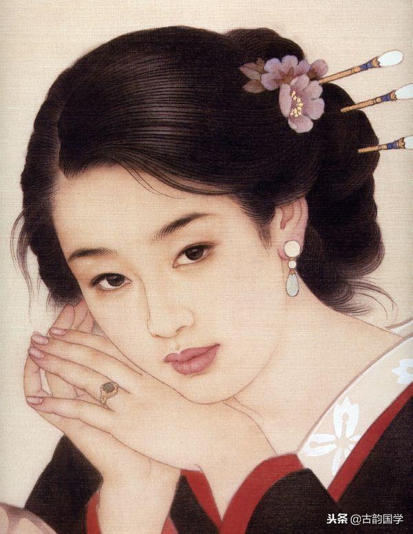 中国古典百美诗画（上）：一位佳丽一首古诗，可谓赏心悦目，收藏