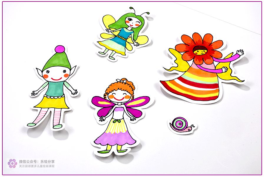 奇幻森林的儿童绘画作品,怎么画森林精灵儿童画