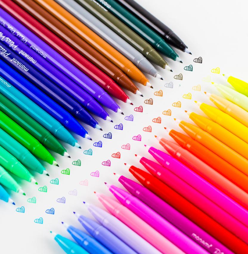 马克笔做手帐不用贴纸不用胶带,做手帐不用贴纸只用马克笔和笔