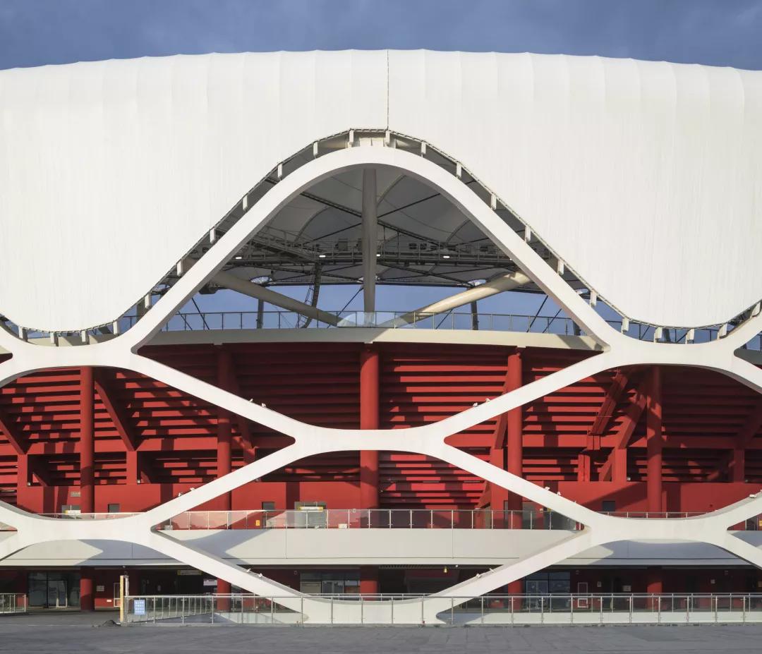 安阳文体中心体育场钢结构,北京建工工人体育场钢结构