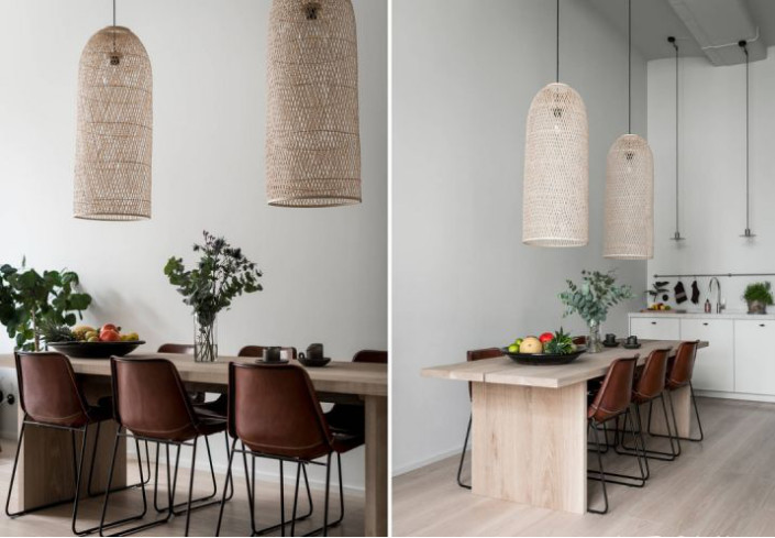 140平米北欧拼色实木风格装修,新中式田园风北欧风格装修效果图