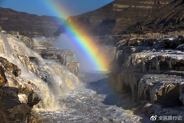 冬天的壶口,冬日小壶口