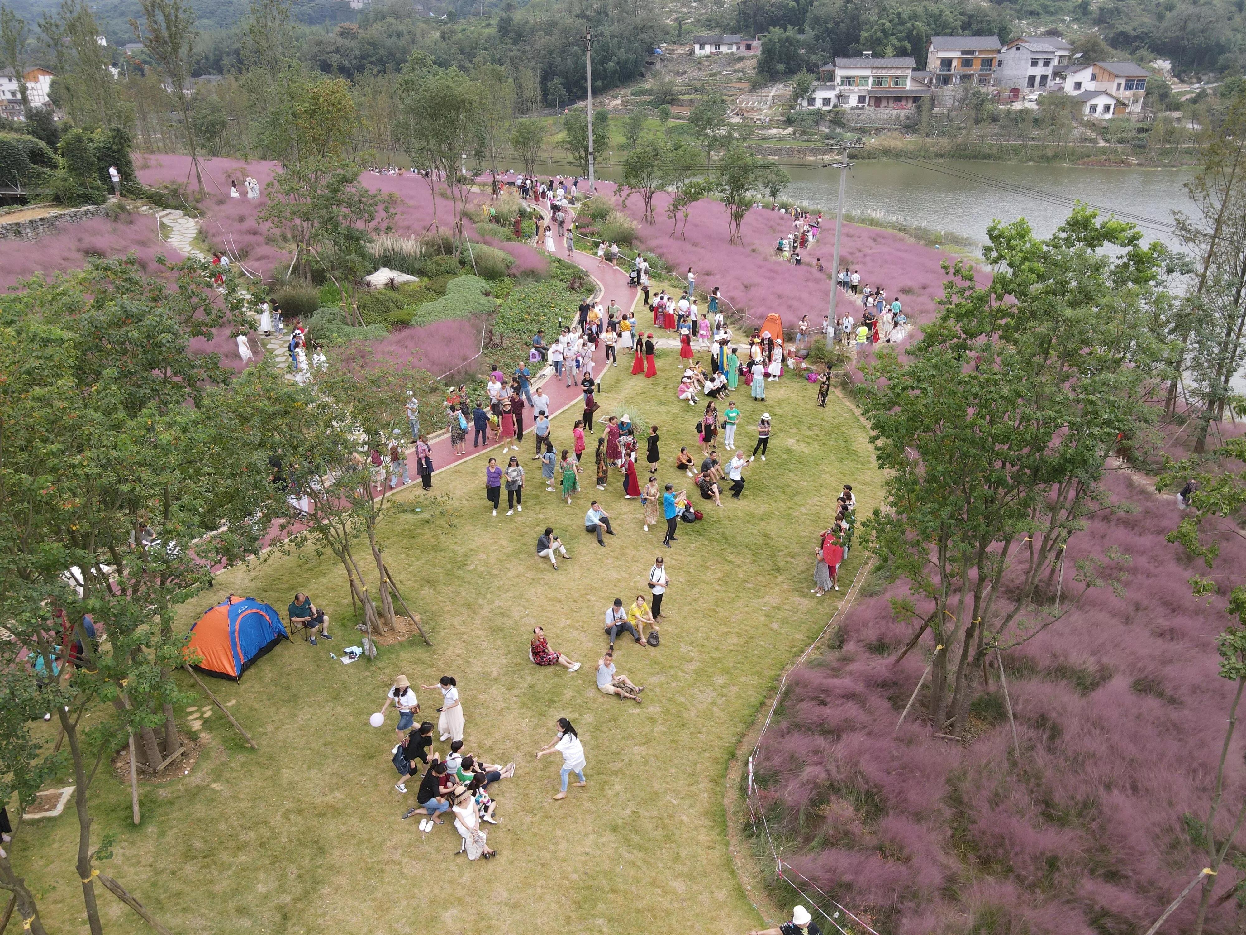 斐然湖和荷塘月色哪个好玩,中梁镇斐然湖公园最近动态