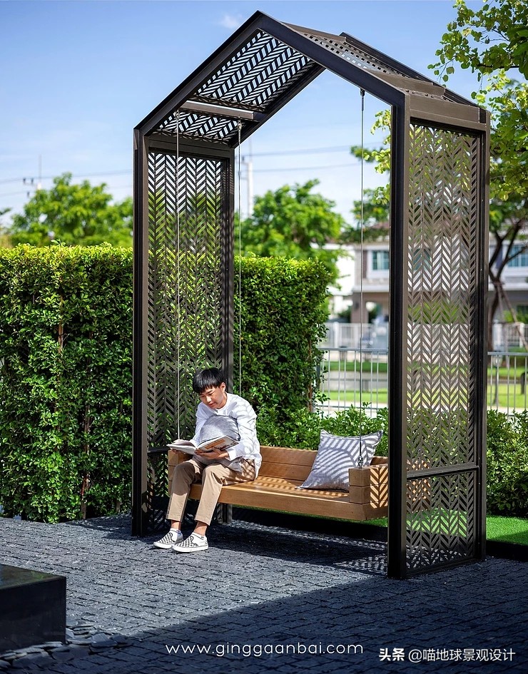 100款庭院廊架图片,中式庭院亭子设计效果图