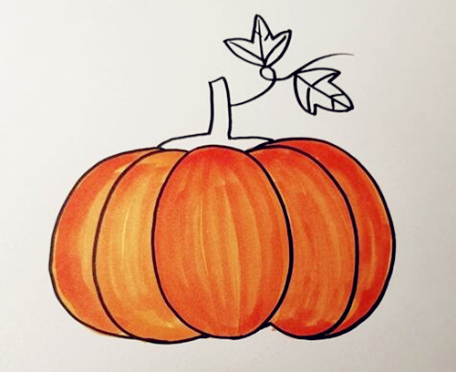 蔬菜简笔画教程幼儿园地瓜,蔬菜南瓜的画法简笔画