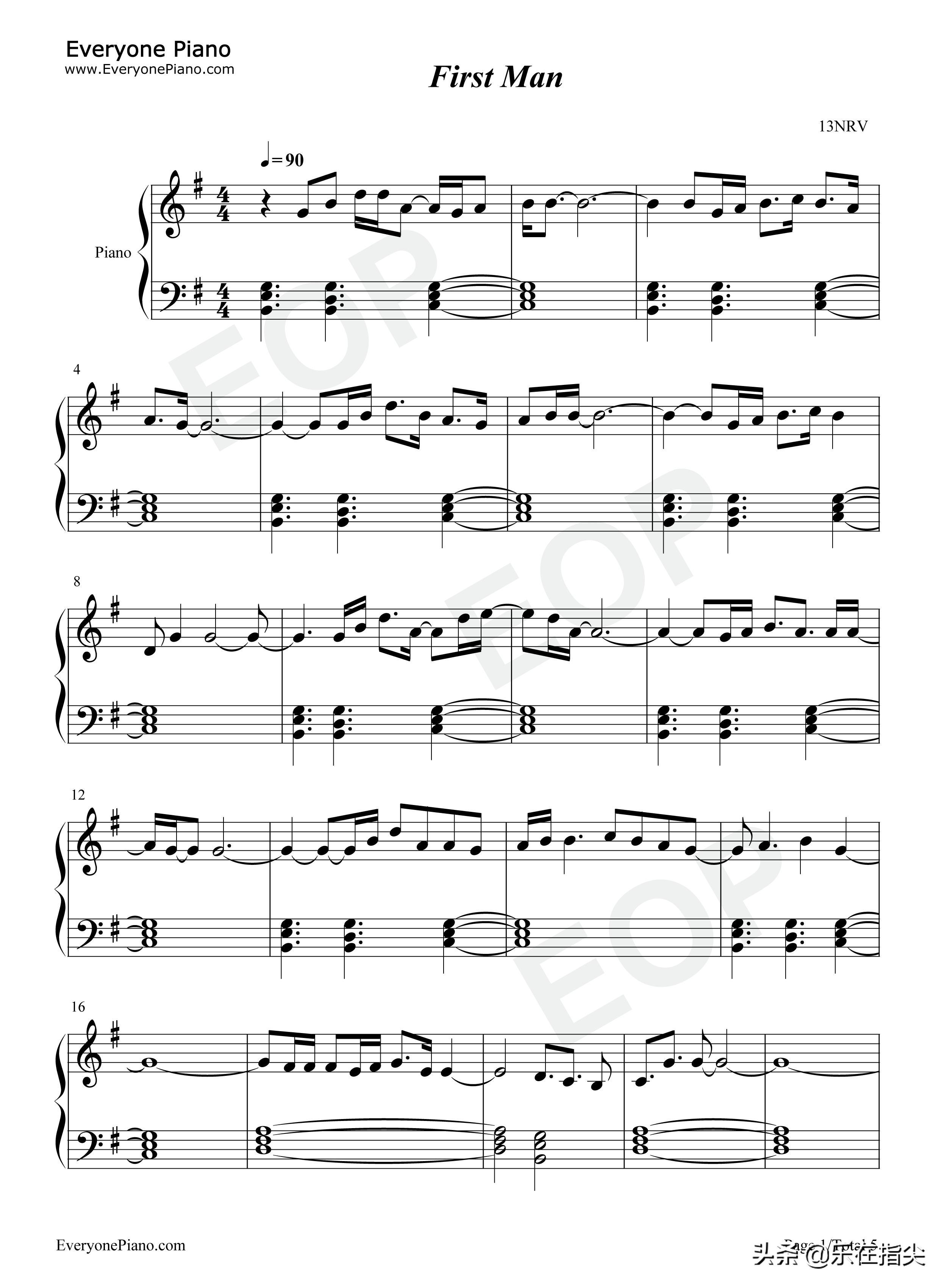 firstman钢琴谱,camilacabello钢琴谱