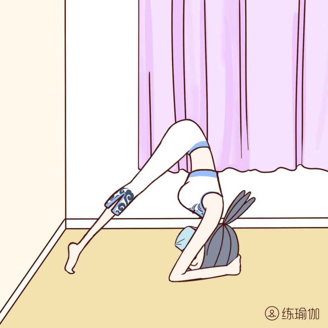 倒立60秒，给生殖器放气，刺激女性荷尔蒙